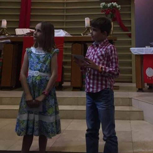 David and Olivia First Communion