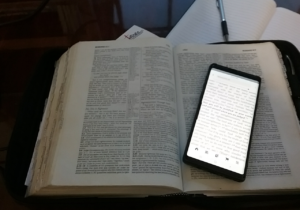 bible and phone own